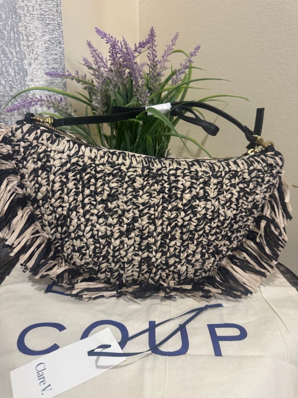 Clare .V Lune Fringed Raffia Shoulder Bag
Clare V. - Picture 3 of 12